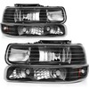 KILOAUTO Headlight Assembly fit for Chevy Silverado 1500 2-Door 1999-2002,For
