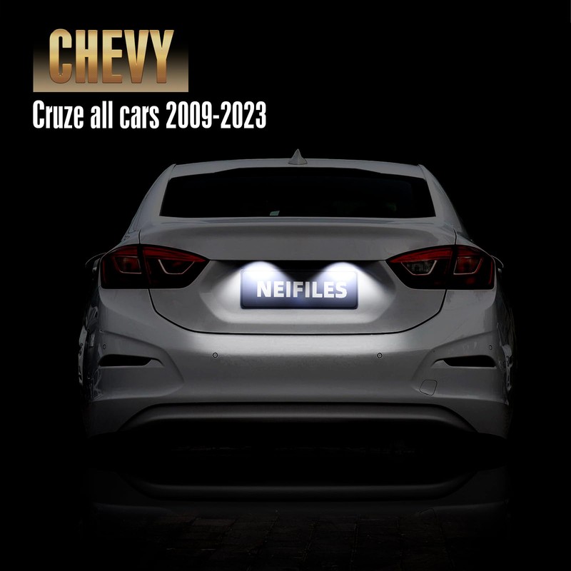 NEIFILES LED License Plate Lights Compatible with Chevy Cruze 2009-2023