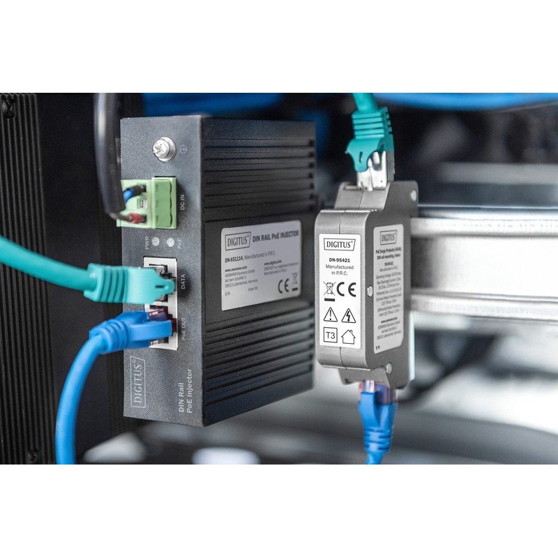 DIGITUS PoE Überspannungsschutz - bis 10 kV - 2X RJ45-Port