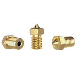 Lufix V6 Nozzle Brass 0.2 to 1.0 mm for 1.75 and 3.00 mm 3D Printer Filament Pack of 3 Nozzles V6 Hotend and Extruder Replacement Parts Premium 3D Printer Accessories (0.4 mm, 1.75 mm)