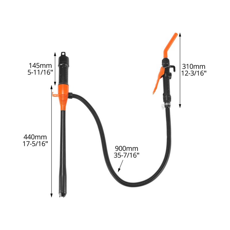 QWORK Portable Power Battery Pump, Upgraded Hand Fuel Transfer Pump