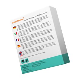 ALLEOVS® Mathemeister PLUS+ Educational Game for Addition Plus Computing - Lightning Rake in the Head - Mathematics Summing Primary School Reaction Game for Children from 6 Years (2-4 Players)