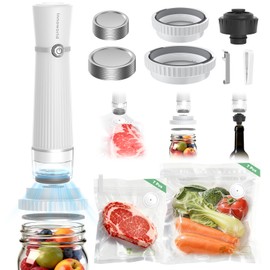 3-in-1 Compact Handheld Vacuum Sealer for Food (Bag, Mason Jar,Wine Bottle)