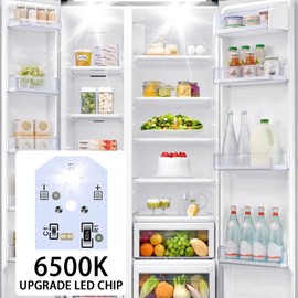 New Upgraded WR55X11132 WR55X25754 GE Refrigerator LED Light Bulb Replace WR55X30602 WR55X26486 PS4704284 3033142 EAP12172918 AP6261806(4 Pack)