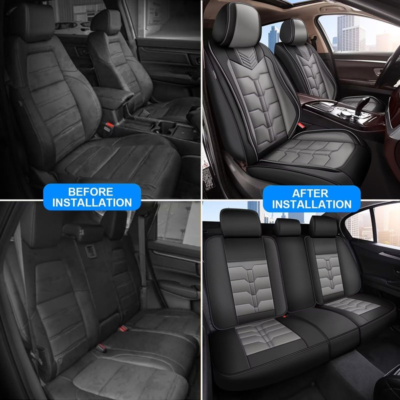 IKABEVEM Seat Covers Fit for Ford Maverick 2022-2025 Full Set