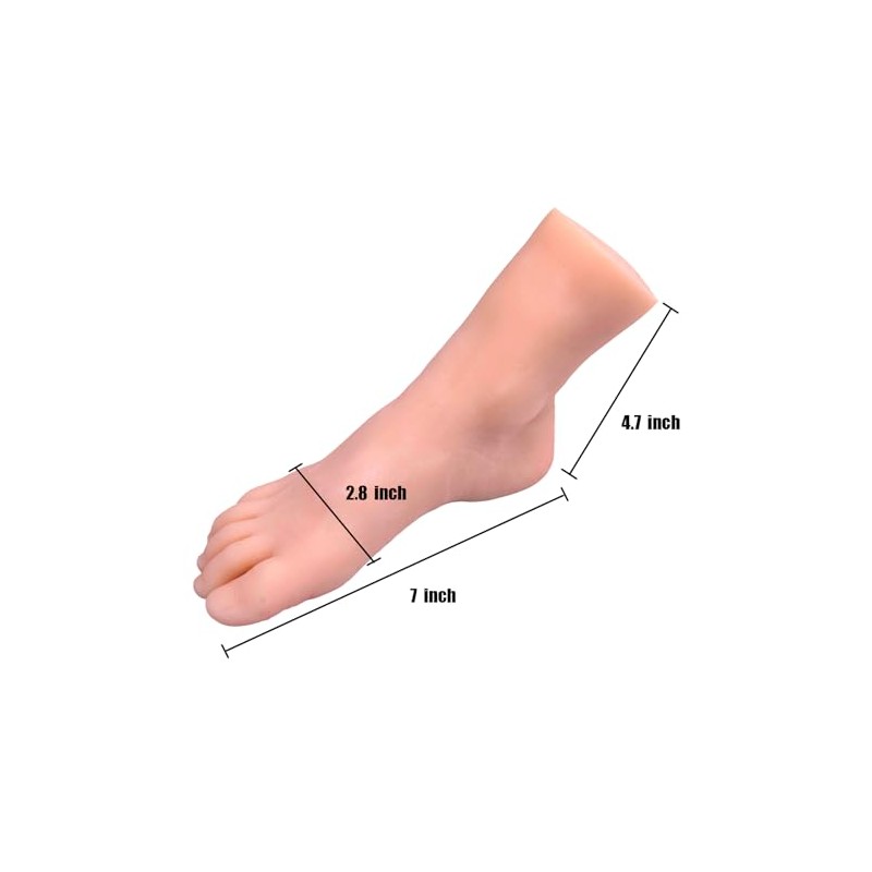 Soft Silicone Lifesize Small Female Mannequin Feet 1:1 Realistic Silicone