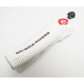 STELLA ROSSA Hybrid Faux Leather Logo Embroidered White Red Star Utility Headcover