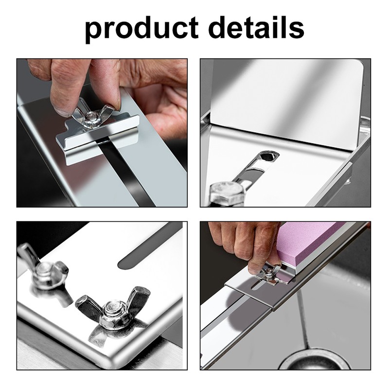 Stainless Steel Sharpening Stone Holder Whetstone Holder Grindstone Whetstone Base