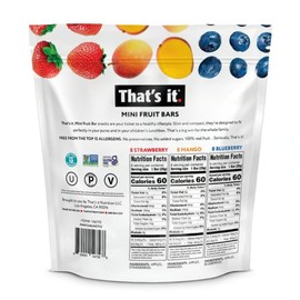 Mini Fruit Bars that's it, 24 ct, Variety Pack, Strawberry, Mango, Blueberry