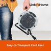 Link2Home 40 Ft. Retractable Extension Cord Reel with 3 Outlets
