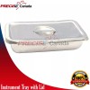 PRECISE CANADA 9X5X2" Surgical Instrument Tray with Lid Holloware Dental