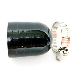 Bekelan 1" (25mm) Black High Temperature 3-ply Reinforced Silicone Bypass Cap With Clamp,For Turbo Bypass Valve/Vacuum/Throttle Body Water Port/Heater Core/Fix Leak