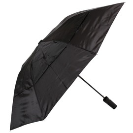 Coopers of Stortford Strongest Windproof Umbrella, Folding, 41CM/ 16IN Long (Black)