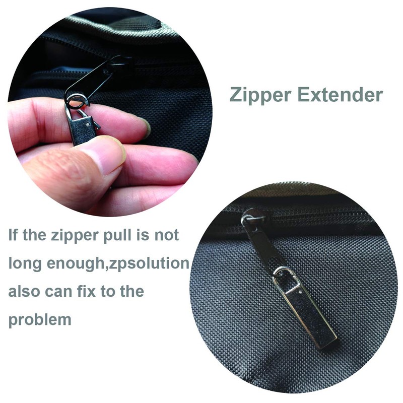 Zpsolution Zipper Pull Replacement Metal Zipper Handle Mend Fixer Zipper
