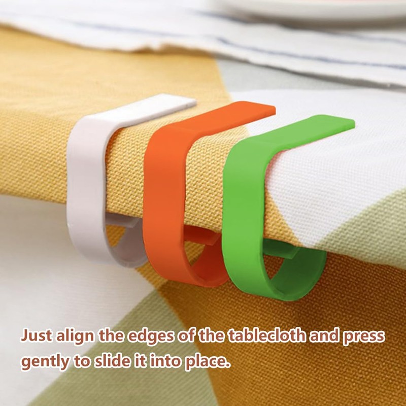 KARELLS Tablecloth clips, table clips, 8 pieces tablecloth clips, outdoor