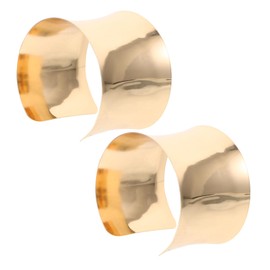 TINEASUR 2pcs Wristband Charms Bracelets Ladies Bracelets Cuff Bracelets for Wrists Woman Bracelets Adjustable Bangle Bracelets Gold Cuff Bracelets for Women Gold Bangles Wrist Decoration