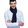 HOYAYO Bufanda clásica cálida de invierno para hombre, marino, Large