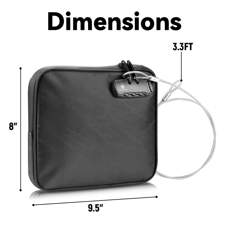 KOSMCCO Beach Locking Bag, 9x7.5 Inch Portable Safe for Phone,