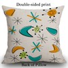 Smooffly Decorative Cushion Cover for Couch Sofa,Retro Eames Atomic Era