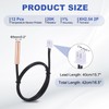 PATIKIL 20K NTC Temperature Sensor, 12 Pcs 15.7 Inch 1%