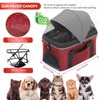CHIHUAHUA 2-in-1 Foldable Pet Stroller with Canopy, 4 Wheels Pet