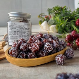 Rose Plum 12.34oz Prune, Dried Prune, Salty Sweet and Sour Plum,Preserved Fruit Dried Plum ，Fruit Preserves Dried Fruit, Vegetarian, Gluten-free