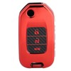 Carbon Fiber Style Folding Car Key Fob Cover Protective Case