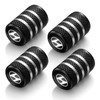Car Tire Valve Stem Caps, Tires Air Caps Cover Corrosion Resistant Tire Valve Cap Accessory for Hyundai Elantra Verna Accent tucsonAll ModelsWheel Cap XD_Black