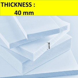 XPS Foam 60 x 30 x 4 cms Craft Hobby Foam Styrofoam Polystyrene