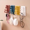 Hoshen 4PCS 180° Flexible Rotating Simple Hook, Creative Bathroom and