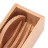 4Pcs/Set Chopsticks and Spoon Set Portable Wooden Tableware with Box