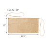 GNEGNI 3 Pockets Waist Apron-Waitress Waiter Server Apron Short Half