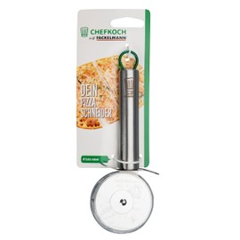 Chefkoch trifft Fackelmann – High Quality Stainless Steel Pizza Cutter, Extra Sharp Blade, Ergonomic Handle, Dishwasher Safe