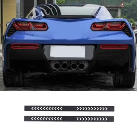 klend-cartrim 2PCS Rear Fog Light Lamp Protector Cover For  Corvette C7 2014-2019 US