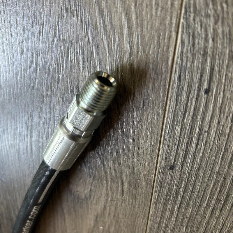 Parker Tough Cover Hydraulic Hose 471TC-4, 9 ft. long Male