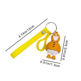 Keychain Cute Duck Keyring Portable Key Ring for Women Bag Pendant Gifts