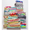 Signature BonEful Fabric FQ Cotton Quilt White Blue Green Spring