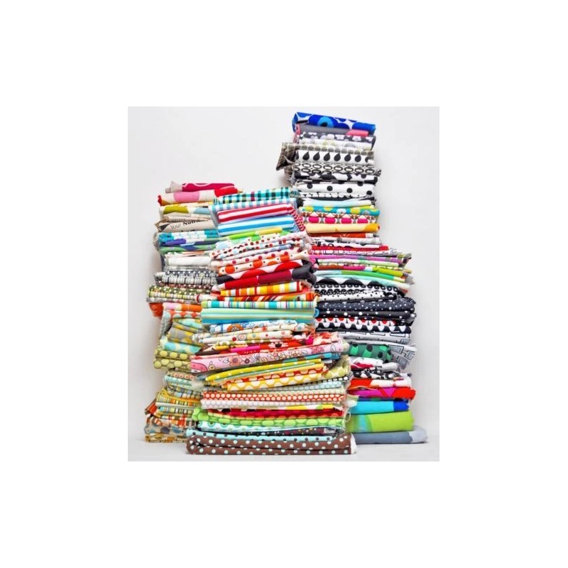 Signature BonEful Fabric FQ Cotton Quilt White Blue Green Spring