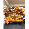 Happy Fall Y'all Backdrop 7x5ft Pumpkin Maple Leaves Thanksgiving Decor