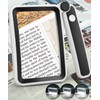 Magnifying Glass for Reading, Rechargeable 5X Large Page Magnifier with