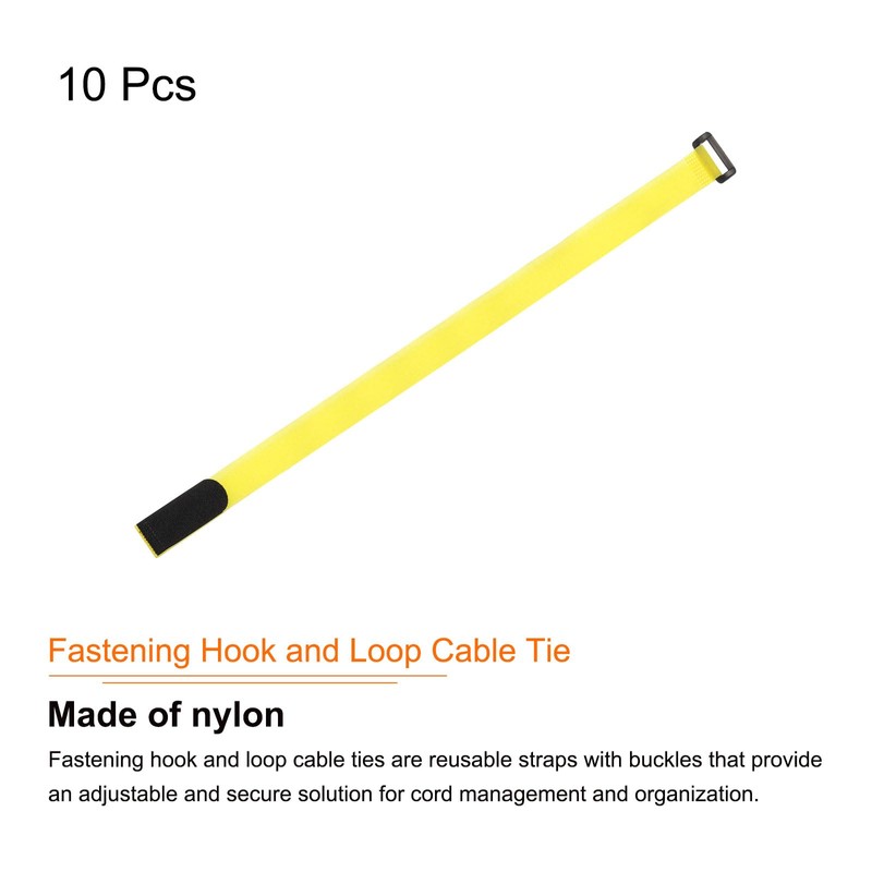 MECCANIXITY Fastening Hook and Loop Cable Tie 24 Inch x