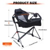 WORKOOT Portable Hammock Chair, Camping Chair, Rocker Camping Chair, Swinging