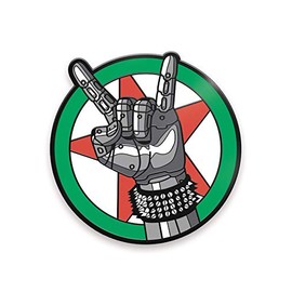 Dark Horse Deluxe Cyberpunk 2077 Silverhand Logo Pin, Multicolor