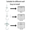 EVSTELUO 2 Sets Large Swag Ceiling Hooks Heavy Duty Swag