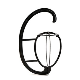 Bella Hair 2 Pack Multifunctional Wig Hanger, Portable Wig Stand Holder for Wigs and Hats, Collapsible Wig Dryer Tool (Black)