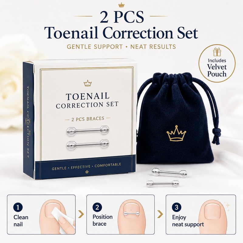 Toenail Care Brace Stickers for Daily Wear – 2PCS Flexible