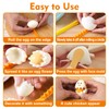 Cuworlis 4Pcs Egg Cutter Set, Hard Boiled Eggs Food-Grade Plastic