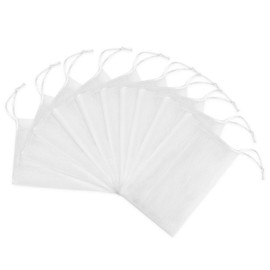 Frcolor Whisk Net, Soap Net, Soap Bag, Drawstring Bag, Mesh, Soap, Face Wash, Bath, Set of 10