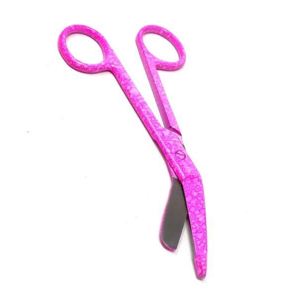 Lister Bandage Scissors 5.5", Made of Premium quality Stainless Steel Ideal Gift for Nurses, Medical Students, Paramedics, Doctors, Home Stainless Steel (A2ZSCILAB BRAND) (Pink Dew Drops)