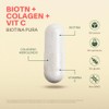 Biotina Pura Colageno Hidrolizado con 200 capsulas [6 meses]. VitalBotanics.